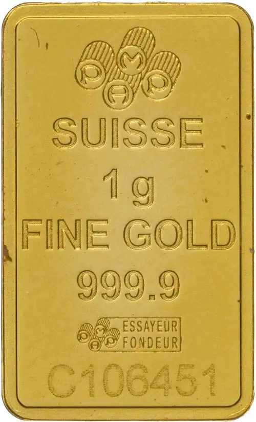 1g Gold Bar PAMP Suisse