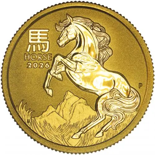 1oz Gold Lunar Year of the Horse 2026